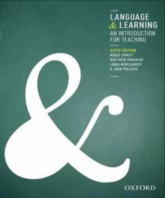 LANGUAGE & LEARNING: AN INTRODUCTION FOR TEACHING - Charles Darwin University Bookshop
