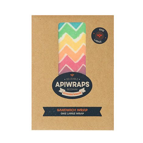 Apiwraps Reusable Beeswax Kitchen Wrap Sandwich Wrap X1