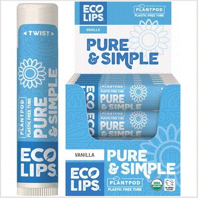 Eco Lips Pure &amp; Simple - Vanilla Lip Balm