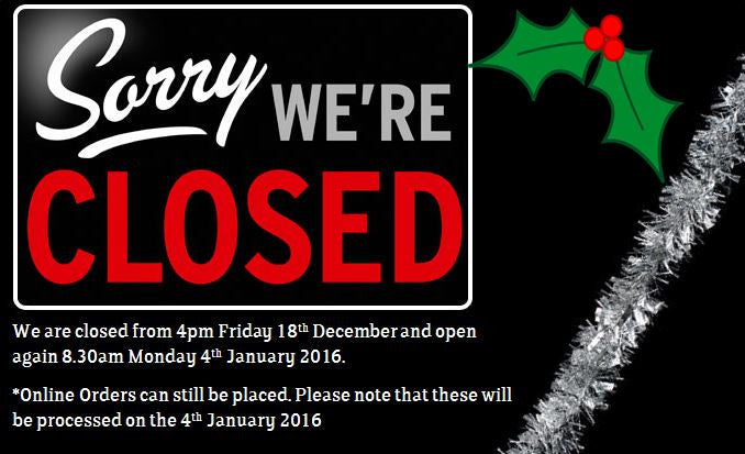 Closed for the holidays