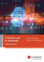 CRIMINAL LAW IN AUSTRALIA 2ND EDITION