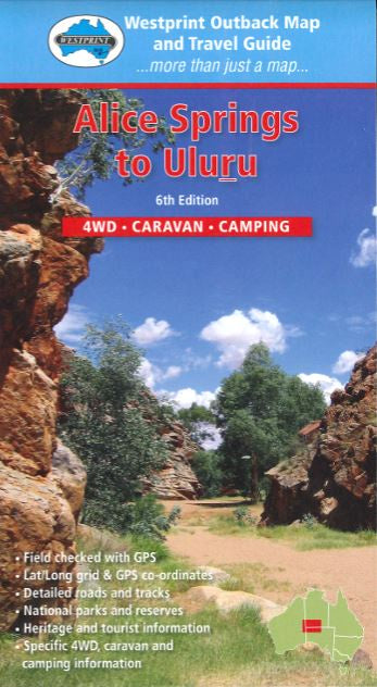 ALICE SPRINGS TO ULURU MAP