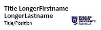 CDU Staff Name Badge