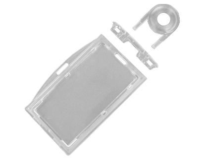 Clear ABS Plastic Lockable Card Holder