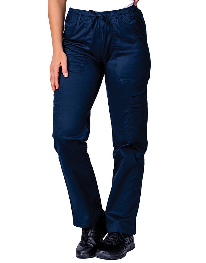 WOMENS 9 POCKET CARGO SCRUB PANTS