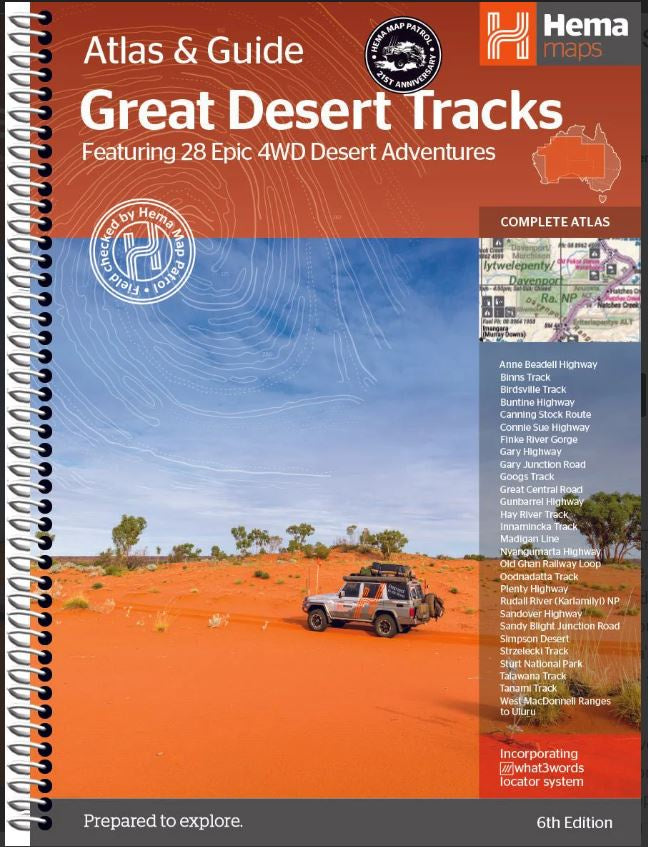 HEMA GREAT DESERT TRACKS ATLAS &amp; GUIDE