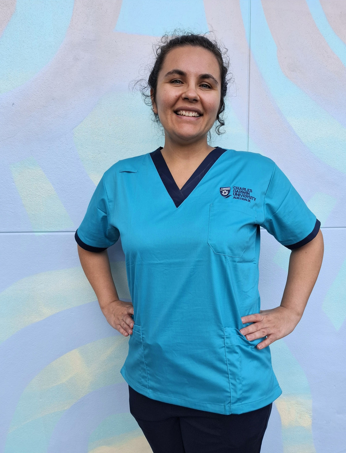 CDU CLASSIC UNISEX SCRUB TOP WITH 5 POCKETS