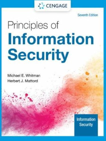 PRINCIPLES OF INFORMATION SECURITY 7TH EDITION