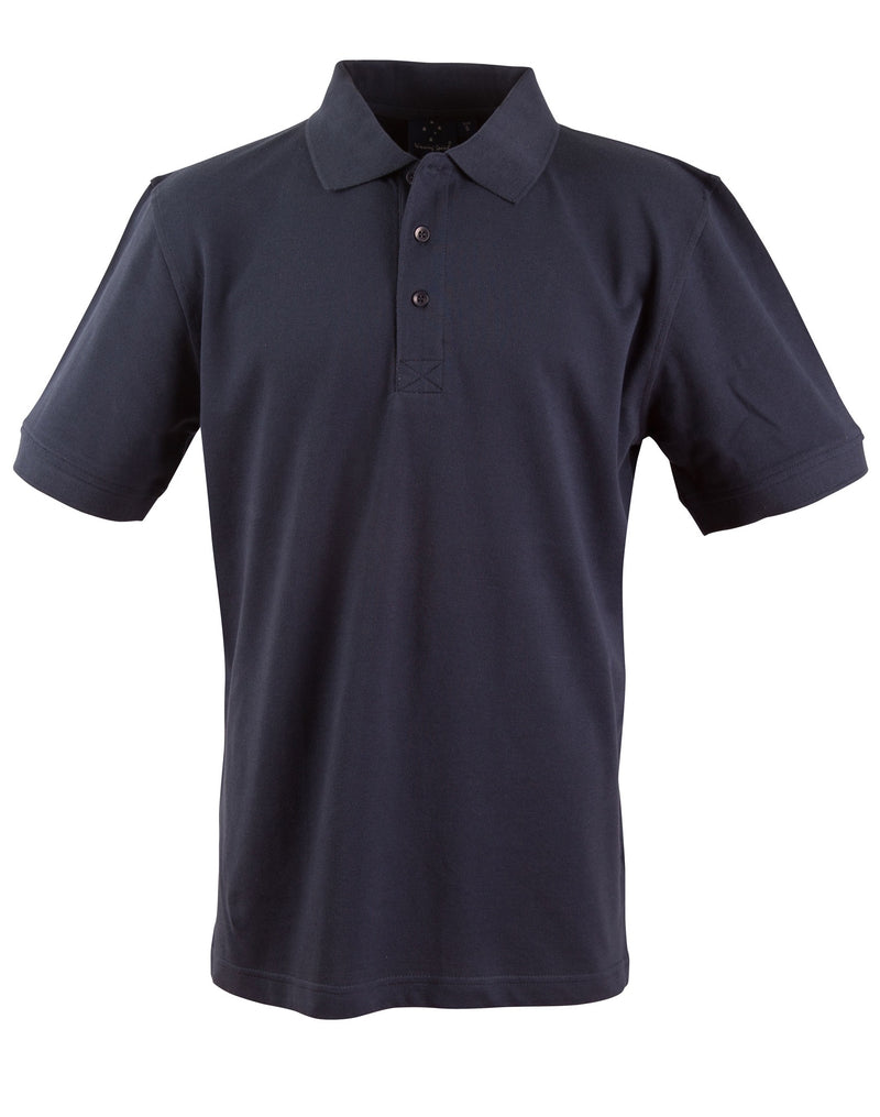 CDU UNISEX NAVY COTTON PIQUE POLO SHIRT - WINNING SPIRIT BRAND
