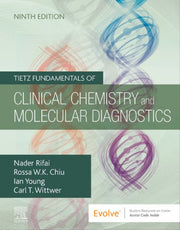 Book cover of 'Tietz Fundamentals of Clinical Chemistry and Molecular Diagnostics' with DNA double helix design.