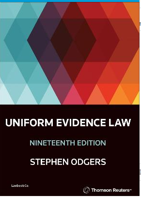 UNIFORM EVIDENCE LAW 19TH EDITION
