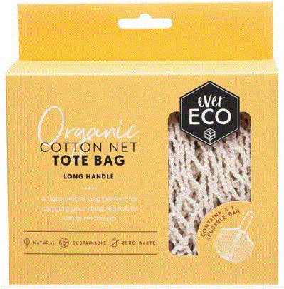 Ever Eco Tote Bag - Long Handle Organic Cotton Net