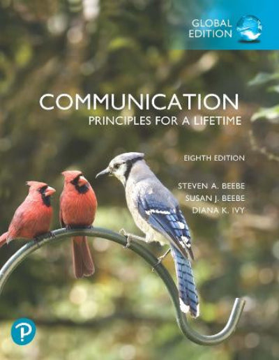 Book cover of 'Communication: Principles for a Lifetime' with birds on a branch.