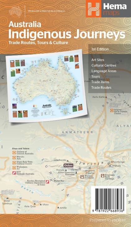 AUSTRALIA INDIGENOUS JOURNEYS MAP
