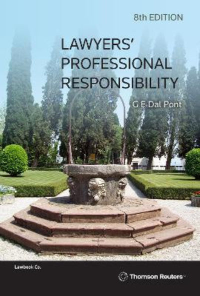 Book cover for 'Lawyers' Professional Responsibility 8th Edition' by G.E.