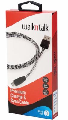 WALKNTALK CHARGE &amp; SYNC CABLE MICRO USB