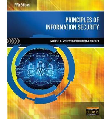 PRINCIPLES OF INFORMATION SECURITY
