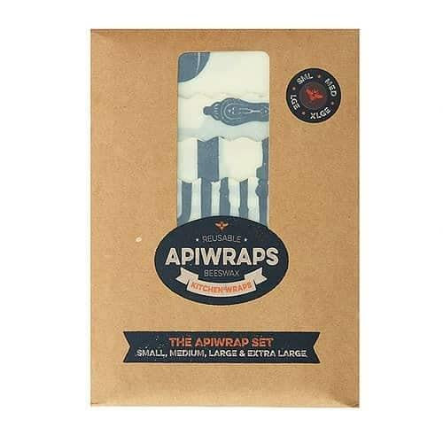 Apiwraps Reusable Beeswax Kitchen Wrap The Apiwrap Set x4