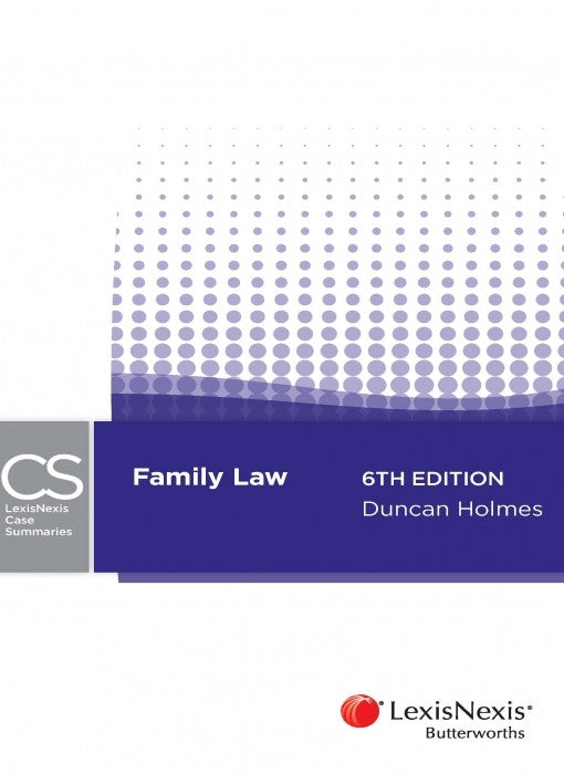 LEXISNEXIS CASE SUMMARIES - FAMILY LAW - Charles Darwin University Bookshop
