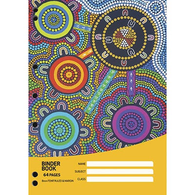 CULTURAL CHOICE BINDER BOOK 8MM RULED 64 PAGE A4