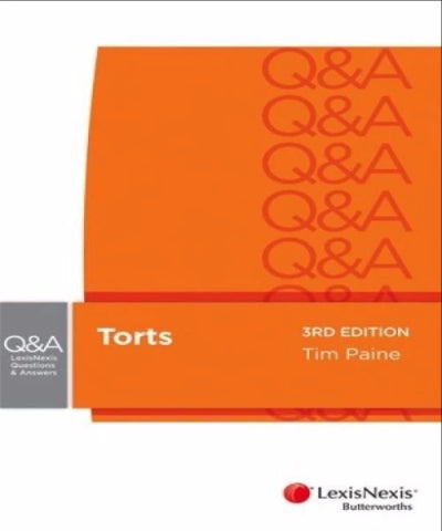 LEXIS NEXIS QUESTIONS AND ANSWERS: TORTS - Charles Darwin University Bookshop
