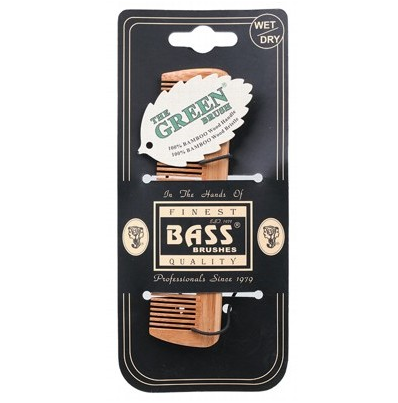 Bass Brushes Bamboo Wood Tortoise Comb Pocket Size - Fine Tooth 1