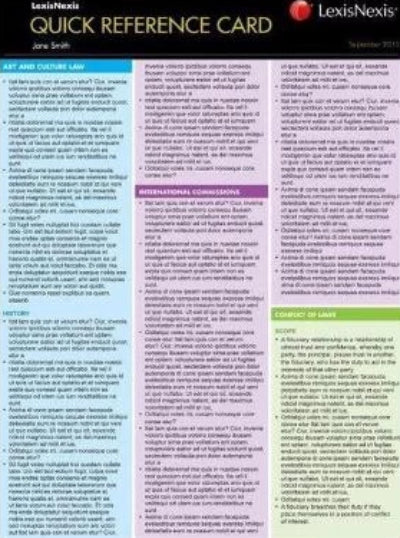 Quick Reference Card