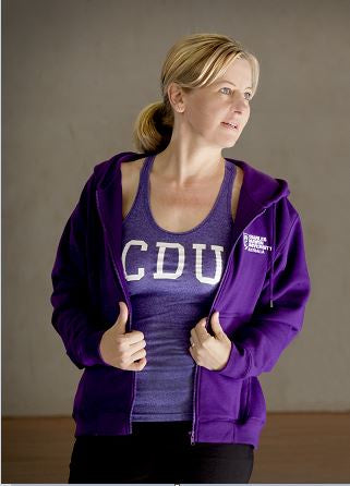 CDU HOODIE WITH ZIP AND POCKET WOMENS