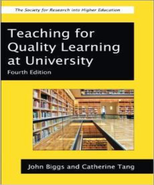 TEACHING FOR QUALITY LEARNING AT UNIVERSITY - Charles Darwin University Bookshop
