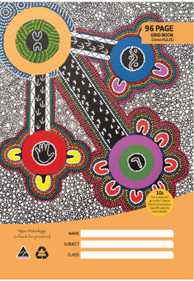 CULTURAL CHOICE G109P EXERCISE BOOK 10MM GRID 70GSM 96 PAGE A4