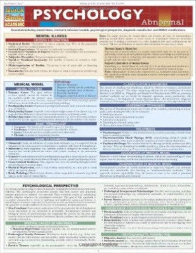 ABNORMAL PSYCHOLOGY - Charles Darwin University Bookshop
