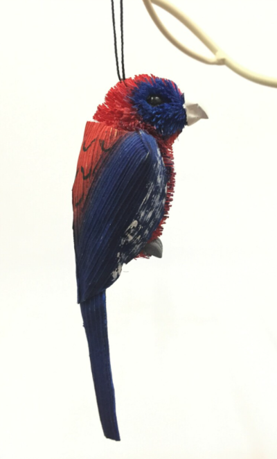 CHRISTMAS ORNAMENT - CRIMSON ROSELLA
