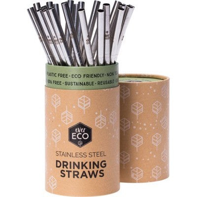 Ever Eco Stainless Steel Straws Straight - Sold individually