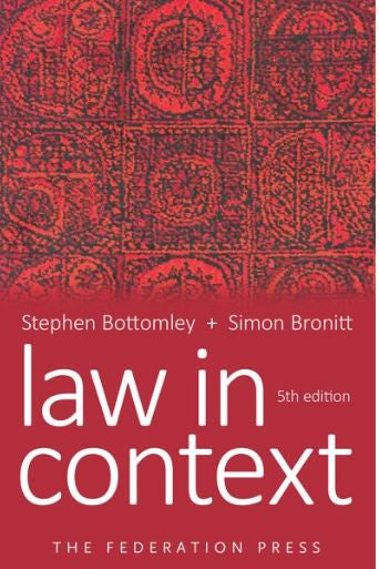 LAW IN CONTEXT 5TH EDITION