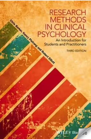 RESEARCH METHODS IN CLINICAL PSYCHOLOGY