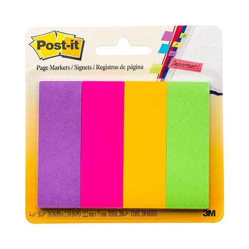 POST- IT PAGE MARKER ULTRA  COLOURS 25X76MM