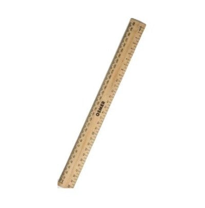 OSMER 30CM / 300MM WOODEN RULER