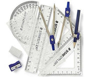 STAEDTLER NORIS CLUB MATHEMATICAL INSTRUMENTS 10 PIECE SET
