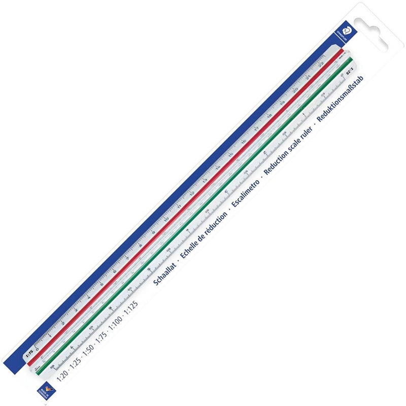 STAEDTLER 561-98-1BK MARS TRIANGULAR SCALE RULER 300MM