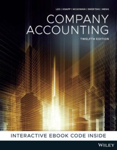 COMPANY ACCOUNTING 12TH EDITION