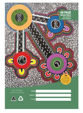 CULTURAL CHOICE BINDER BOOK 8MM RULED 70GSM 48 PAGE A4 MOTIF