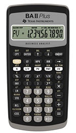 TEXAS FINANCIAL BA II PLUS CALCULATOR