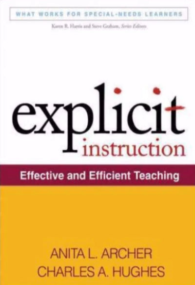 EXPLICIT INSTRUCTION EFFECTIVE & EFFICIENT TEACHING - Charles Darwin University Bookshop
