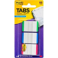 POST-IT 686L-GBR DURABLE TABS 3 COLOURS PACK 66