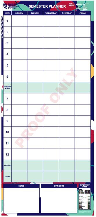 CDU Paper Wall Planner